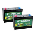 Pair of XV31MF Powerline Leisure Battery 12V