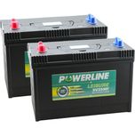 Pair of XV35MF Powerline Leisure Battery 12V