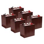 6 x T-105 Trojan Deep Cycle Battery (T105)
