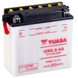 12N5.5-4A Yuasa Conventional Motorcycle Battery 12V 5.5Ah 55A