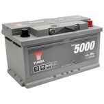 YBX5110 Yuasa Silver High Performance Car Battery 12V 85Ah HSB110 / AA4010