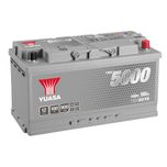 YBX5019 Yuasa Silver High Performance Car Battery 12V 100Ah HSB019