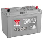 YBX5335 Yuasa Silver High Performance Car Battery 12V 100Ah HSB335