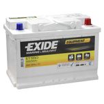 ET550 Exide Marine Leisure Multifit Equipment Battery 12V 80A