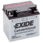 Exide E60-N30L-B 12V Conventional Motorcycle Battery