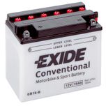 Exide EB16-B 12V Conventional Motorcycle Battery