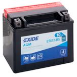 Exide ETX12-BS 12V AGM Motorcycle Battery YTX12-BS