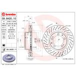Brembo Brake Disc Single Vented Front Left 09.8420.11