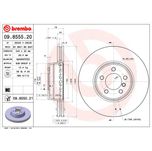 Brembo Brake Disc Single Vented Front 09.8555.21