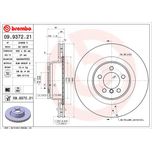Brembo Brake Disc Single Vented Front 09.9372.21
