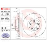 Brembo Brake Disc Single Vented Front 09.9870.11