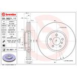 Brembo Brake Disc Single Vented Front 09.9921.11
