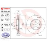 Brembo Brake Disc Pair Vented Front 09.B436.41