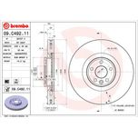 Brembo Brake Disc Single Vented Front 09.C492.11
