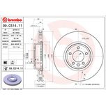 Brembo Brake Disc Single Vented Front 09.C514.11