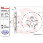 Brembo Brake Disc Single Vented Front 09.D064.11