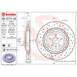 Brembo Brake Disc Single Vented Front 09.D174.43