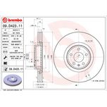 Brembo Brake Disc Single Vented Front 09.D423.11