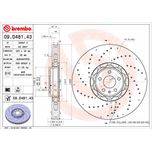 Brembo Brake Disc Single Vented Front 09.D481.43