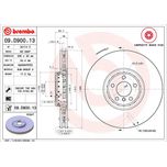 Brembo Brake Disc Single Vented Front Right 09.D900.13
