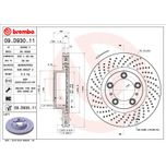Brembo Brake Disc Single Vented Front Left 09.D930.11