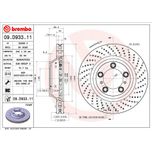 Brembo Brake Disc Single Vented Front Right 09.D933.11