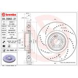 Brembo Brake Disc Single Vented Front 09.D982.21