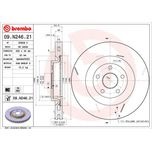 Brembo Brake Disc Single Vented Front 09.N246.21