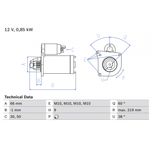 Bosch Starter Motor 0986010310