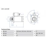 Bosch Starter Motor 0986011280