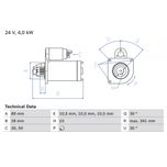 Bosch Starter Motor 0986011290