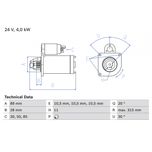 Bosch Starter Motor 0986023200