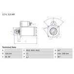 Bosch Starter Motor 0986023850