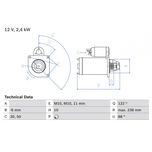 Bosch Starter Motor 0986024220