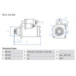 Bosch Starter Motor 0986024670