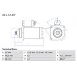 Bosch Starter Motor 0986025060