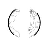 Bosch Brake Shoes Set 0986487549