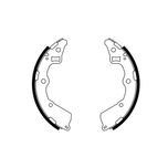 Bosch Brake Shoes Set 0986487757