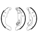 Bosch Brake Shoes Set 0986487960
