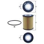 Mahle Oil Filter OX380D