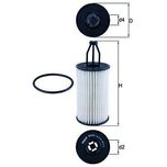 Mahle Oil Filter OX814D