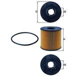 Mahle Oil Filter OX210D