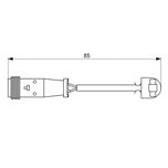 Bosch Brake Pad Wear Indicator Sensor Rear 1987473038