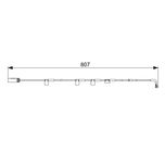 Bosch Brake Pad Wear Indicator Sensor Front 1987473058