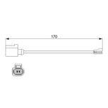 Bosch Brake Pad Wear Indicator Sensor 1987474512