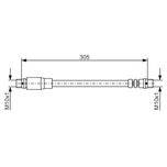 Bosch Brake Hose Front 1987476171