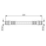Bosch Brake Hose Rear 1987476203
