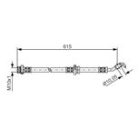 Bosch Brake Hose Front Right 1987476362