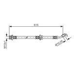 Bosch Brake Hose Front Left 1987476363