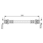 Bosch Brake Hose 1987476395